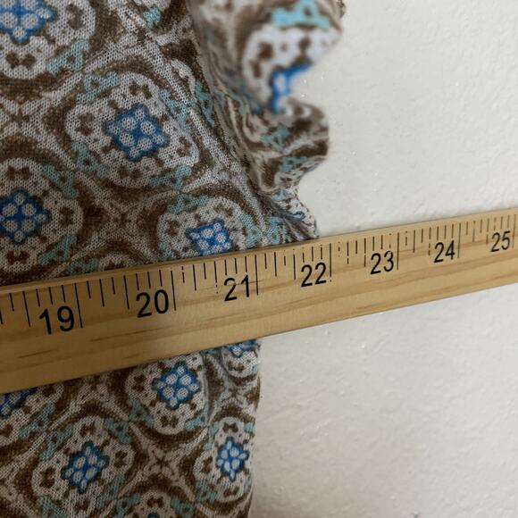 J.Jill Womens Love Linen Knit Top Asymmetric Shirt Size Medium - Picture 4 of 7